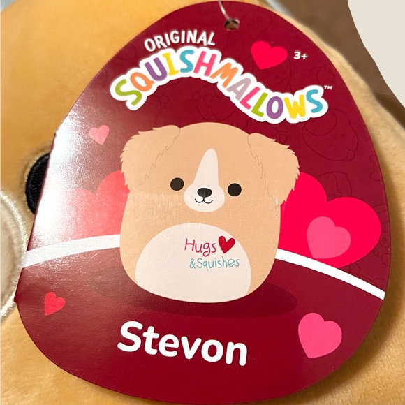 STEVON THE DOG SQUISHMALLOW VALENTINES DAY LTD EDITION- 8” Size- RETIRED W/TAGS - Picture 2 of 6